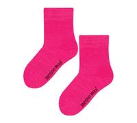 STEVEN Kids Warm Merino Wool Socks Breathable Thermal Knitted Ribbed Wool Socks for Winter (3-4 Years, Pink)