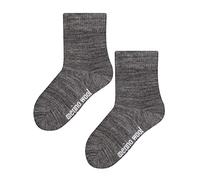 STEVEN Kids Warm Merino Wool Socks Breathable Thermal Knitted Ribbed Wool Socks for Winter (5-6 Years, Charcoal)