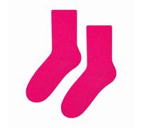 Steven Knitted Design Ladies Wool Dress Socks for Winter - 3-5 UK - Pink