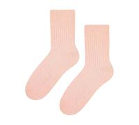 Steven Knitted Design Ladies Wool Dress Socks for Winter - 6-8 UK - Light Pink