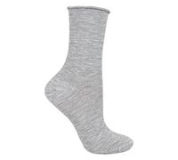STEVEN - Ladies Luxury Cashmere Socks | Soft Warm Winter Non-Binding Socks | Gift Idea (5-7, Gray)