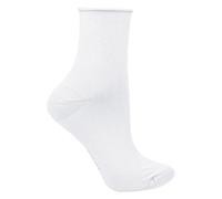 STEVEN - Ladies Seamless Bamboo Sensory Socks Soft Breathable Non-Binding Socks (5-7, White)