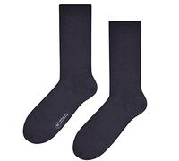 Steven Mens 100% Bamboo Socks Premium Quality Breathable Crew Plain Dress Socks (12-14, Charcoal)