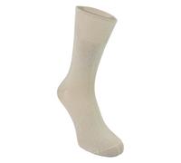 Steven Mens Bamboo Sensory Socks - Soft Seamless Design for All Day Comfort Socks - 7-9 UK - Beige