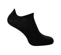 Steven Mens Merino Wool No Show Socks Invisible Low Cut Warm Footsies Socks - 6-8 UK - Black