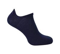 Steven Mens Merino Wool No Show Socks Invisible Low Cut Warm Footsies Socks - 9-11 UK - Navy