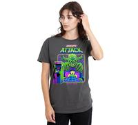 Steven Rhodes Anxiety Attack Ladies T Shirt, Charcoal, Medium