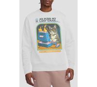 Steven Rhodes As Purr My Last Email Sweatshirt, White | Size: Large Steven Rhodes White L