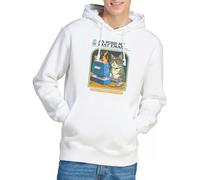 Steven Rhodes As Purr My Last Email Unisex Hoodie, White, Medium