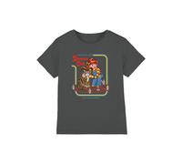 Steven Rhodes Caring For Your Demon Cat Kids T-Shirt, Charcoal | Size: 12-13 Years Steven Rhodes Charcoal 12-13 Years