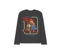 Steven Rhodes Caring For Your Demon Cat Long Sleeve T-Shirt, Charcoal | Size: Medium Steven Rhodes Charcoal M