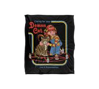 Steven Rhodes Caring For Your Demon Cat Silky Touch Super Soft Throw Blanket 152 X 127 Cm