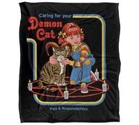 Steven Rhodes Caring For Your Demon Cat Silky Touch Super Soft Throw Blanket 152 X 127 Cm