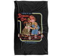 Steven Rhodes Caring For Your Demon Cat Silky Touch Super Soft Throw Blanket 91 X 147 Cm