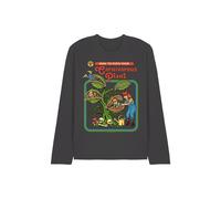 Steven Rhodes Carnivorous Plant Long Sleeve T-Shirt, Black | Size: Medium Steven Rhodes Black M