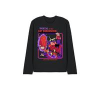Steven Rhodes Cat Dimension Long Sleeve T-Shirt, Black | Size: Medium Steven Rhodes Black M