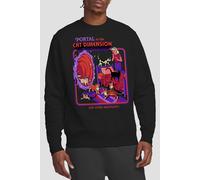 Steven Rhodes Cat Dimension Sweatshirt, Black | Size: Medium Steven Rhodes Black M