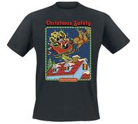 Steven Rhodes Christmas Safety T-shirt black 3XL
