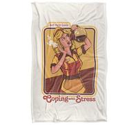 Steven Rhodes Coping With Stress Silky Touch Super Soft Throw Blanket 91 X 147 Cm
