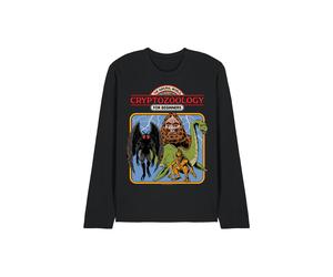 Steven Rhodes Cryptozoology For Beginners Long Sleeve T-Shirt, Black | Size: Large Steven Rhodes Black L