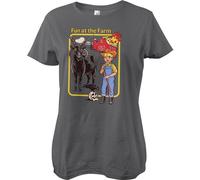 Steven Rhodes Damen Fun At The Farm Girly Tee