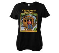 Steven Rhodes Damen T-Shirt This Is Where I Go To Cry Girly Tee DTR-5-SR304-DTF8