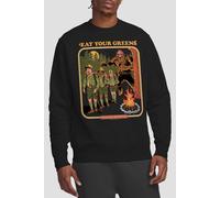 Steven Rhodes Eat Your Greens Sweatshirt, Black | Size: 2XL Steven Rhodes Black 2XL