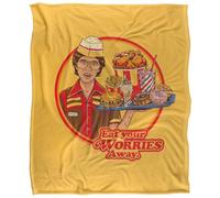 Steven Rhodes Eat Your Worries Silky Touch Super Soft Throw Blanket | Size: Large Steven Rhodes Multicolor Large