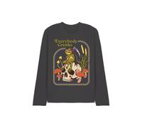 Steven Rhodes Everybody Croaks Long Sleeve T-Shirt, Charcoal | Size: Medium Steven Rhodes Charcoal M
