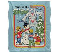 Steven Rhodes Fun In The Snow Silky Touch Super Soft Throw Blanket 152 X 127 Cm