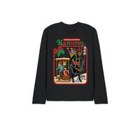 Steven Rhodes Fun With Krampus Long Sleeve T-Shirt, Black | Size: Small Steven Rhodes Black S