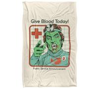 Steven Rhodes Give Blood Today Silky Touch Super Soft Throw Blanket 91 X 147 Cm