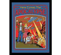 Steven Rhodes Here Comes The Apocalypse Framed Poster Steven Rhodes Multicolor