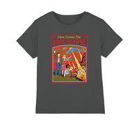Steven Rhodes Here Comes The Apocalypse Kids T Shirt, Black, 7-8
