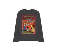 Steven Rhodes Here Comes The Apocalypse Long Sleeve T-Shirt, Charcoal | Size: Medium Steven Rhodes Charcoal M