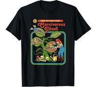 Steven Rhodes How to Feed Your Carnivorous Plant Dark Humor T-Shirt Size L Black