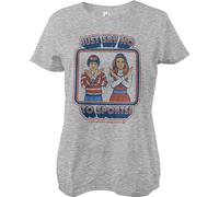 Steven Rhodes Just Say No To Sports Girly Tee Damen T-Shirt Heathergrey