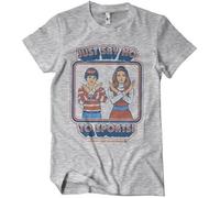 Steven Rhodes Just Say No to Sports T-Shirt White, Heathergrey, L