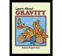 Steven Rhodes Learn About Gravity Framed Poster Steven Rhodes Multicolor