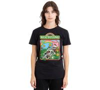 Steven Rhodes Learn About Recycling Ladies T Shirt, Black, Medium