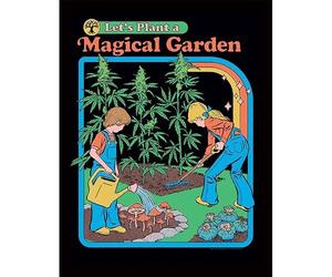 Steven Rhodes Let´s Plant A Magical Garden Print (40cm x 30cm) (Black)