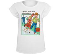 Steven Rhodes Let’s Run Away From Our Problems T-Shirt white XXL