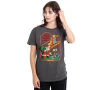Steven Rhodes Let's Catch Santa Ladies T Shirt, Charcoal, X-Large