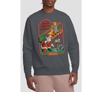 Steven Rhodes Let'S Catch Santa Sweatshirt, Charcoal | Size: 2XL Steven Rhodes Charcoal 2XL