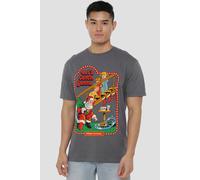 Steven Rhodes Let'S Catch Santa T-Shirt, Black | Size: Medium Steven Rhodes Black M