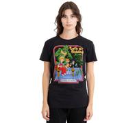 Steven Rhodes Let's Go Fishing Ladies T Shirt, Black, X-Large