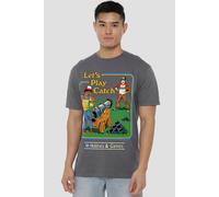 Steven Rhodes Let'S Play Catch T-Shirt, Charcoal | Size: Medium Steven Rhodes Charcoal M