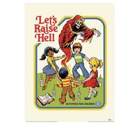 Steven Rhodes Lets Raise Hell Print Steven Rhodes Multicolor