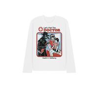 Steven Rhodes Let'S Visit The Doctor Long Sleeve T-Shirt, White | Size: 2XL Steven Rhodes White 2XL