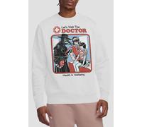 Steven Rhodes Let'S Visit The Doctor Sweatshirt, White | Size: Large Steven Rhodes White L